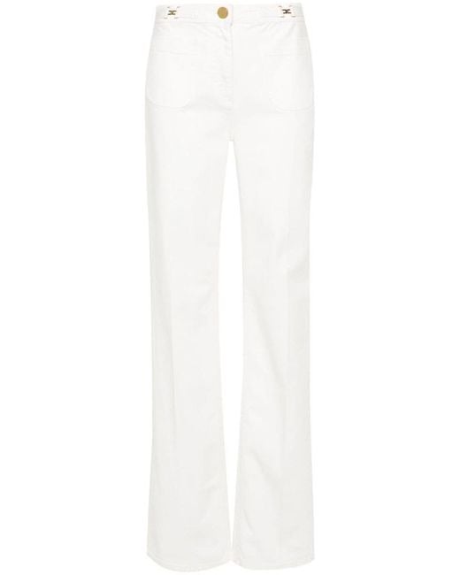 Elisabetta Franchi White Jeans