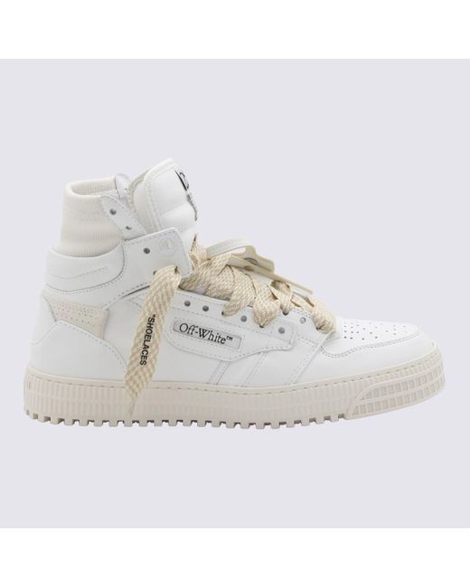 Off-White c/o Virgil Abloh White Leather Out Of Office High Top Sneakers for men