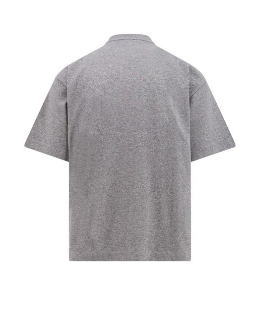 Off-White c/o Virgil Abloh Gray Off- Printed Cotton T-Shirt for men