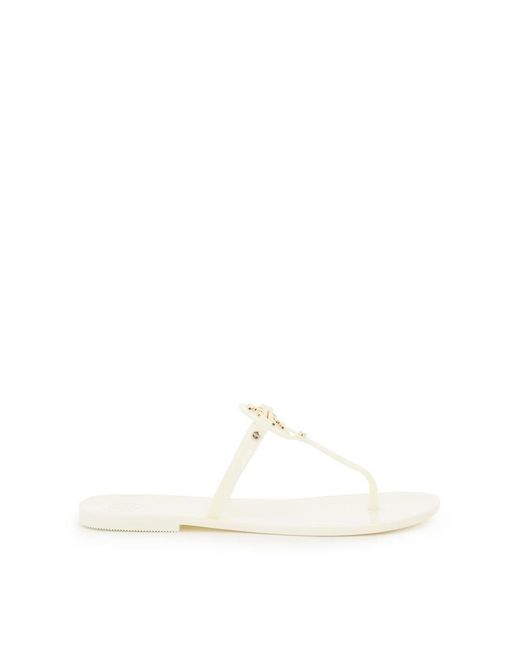 Tory Burch Mini Miller Rubber Sandals in White Lyst