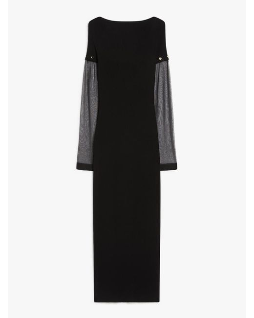 Sportmax Black Long Dress