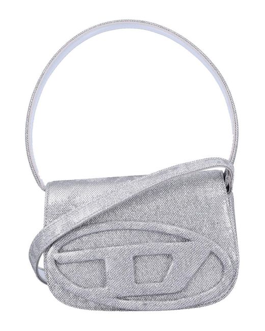 DIESEL Gray 1-Dr Lurex Shoulder Bag