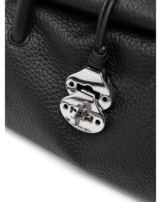Zanellato Black Calf Leather 'Dotta Centauro' Tote Bag