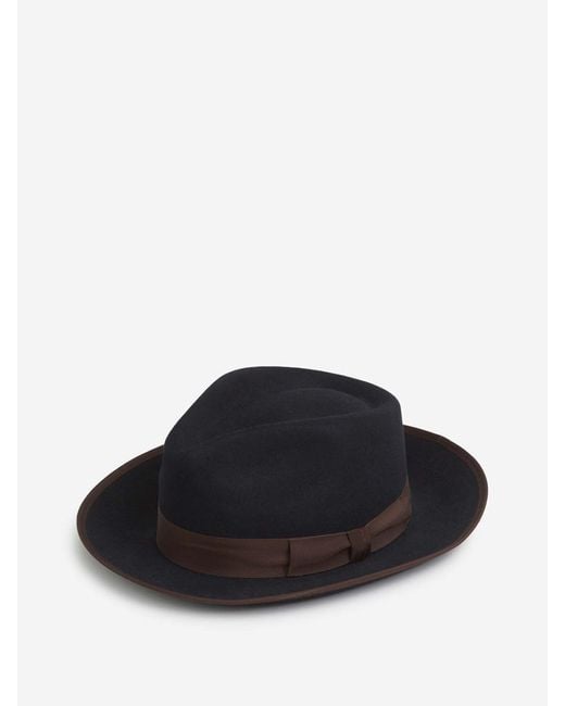 Lock & Hatters Black Pickering Trilby Hat for men