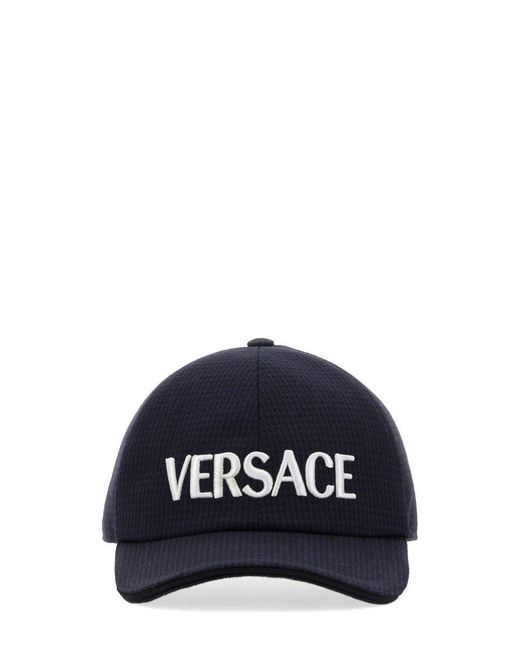 Versace Blue Logo Cap for men