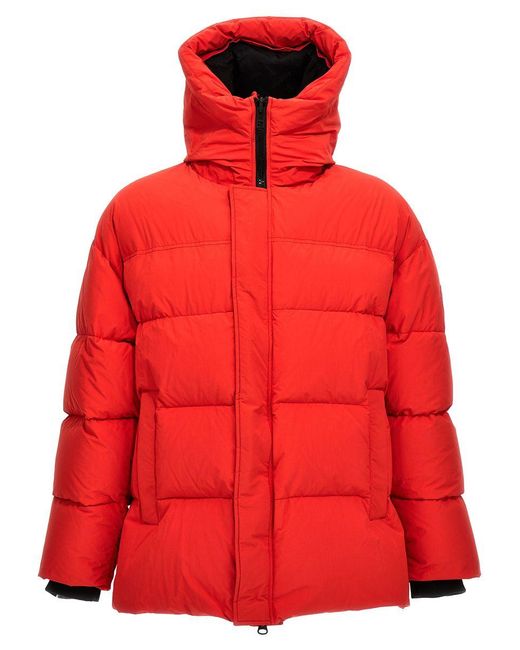 Doublet Red Animal Trim Casual Jackets, Parka for men