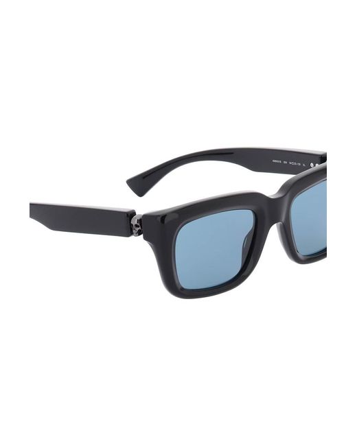 Alexander McQueen Blue Floating Skull Sunglasses for men
