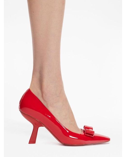 Ferragamo Red Vara Bow Pump .5