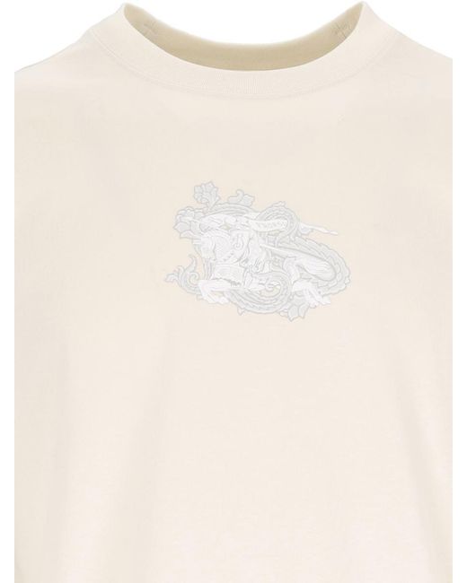 Burberry White Ekd T-Shirt for men