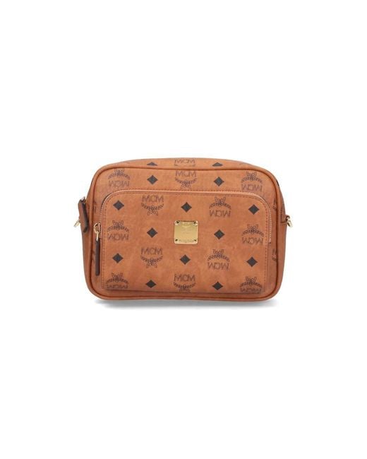 MCM White 'Aren' Small Crossbody Bag for men