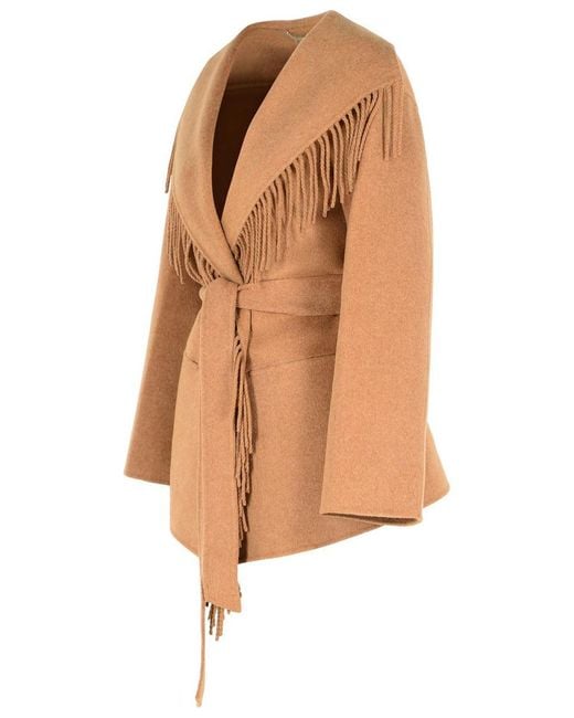 Jonathan Simkhai Brown 'Rowen' Camel Wool Blend Coat