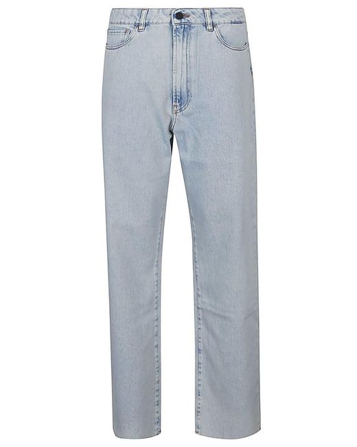 Liviana Conti Blue Flared Cropped Jeans