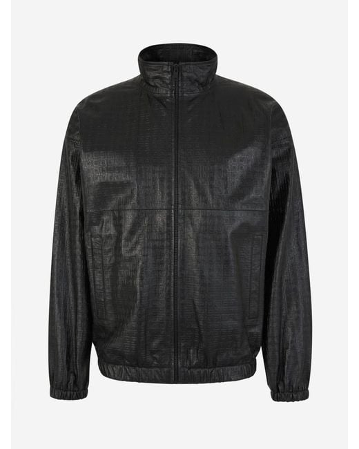 Givenchy Black Leather 4g Jacket for men