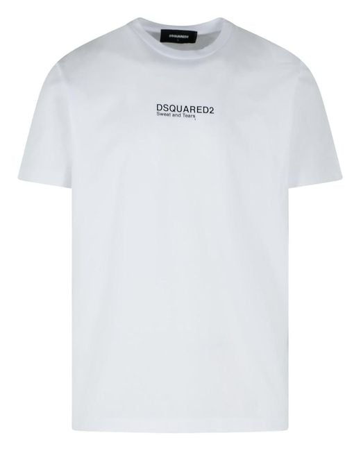 DSquared² White Cotton T-Shirt for men