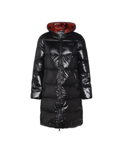 Duvetica Nylon Puffer Coat in Black Lyst UK