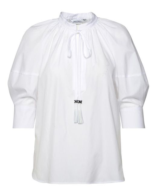 Max Mara White 'Carpi' Cotton Shirt