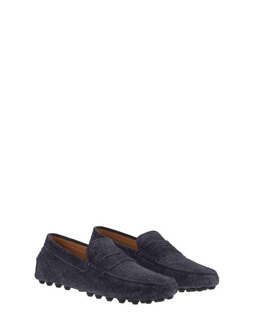 Tod's Blue Gommino Bubble Sole for men