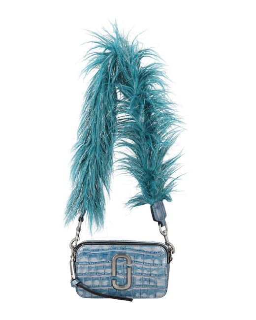 Marc Jacobs The Crocembossed Snapshot in Blue Lyst