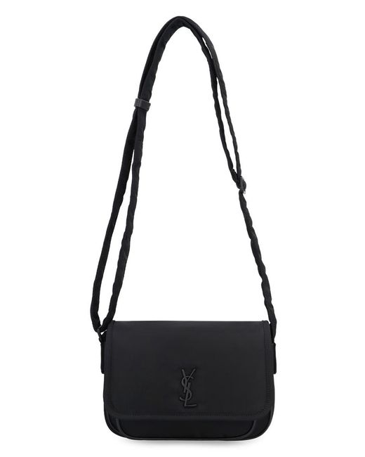 Saint Laurent Black Niki Nylon Messenger Small Bag for men