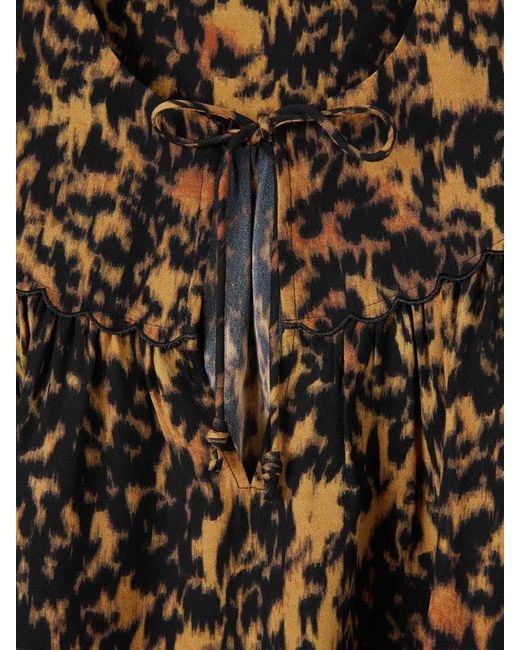 Ulla Johnson Brown Printed Blouse