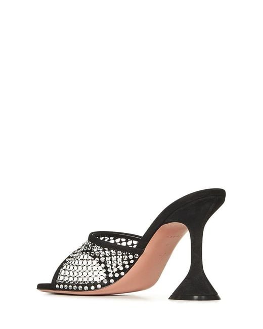 AMINA MUADDI White Lupita Crystal Net 95 Sandals