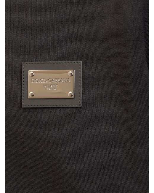 Dolce & Gabbana Black Sweatshirt With Logo for men