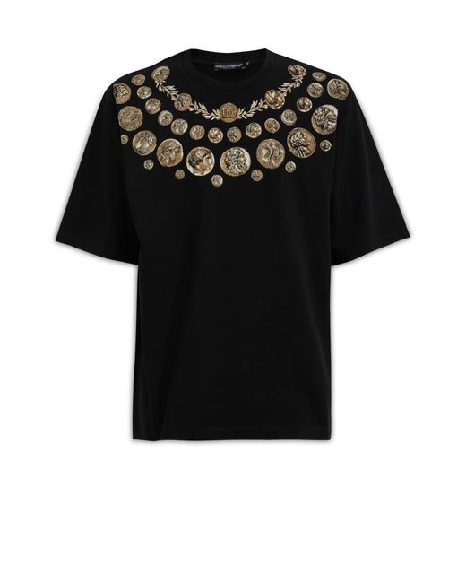 Dolce & Gabbana Black Dolce&Gabbana T-Shirt for men