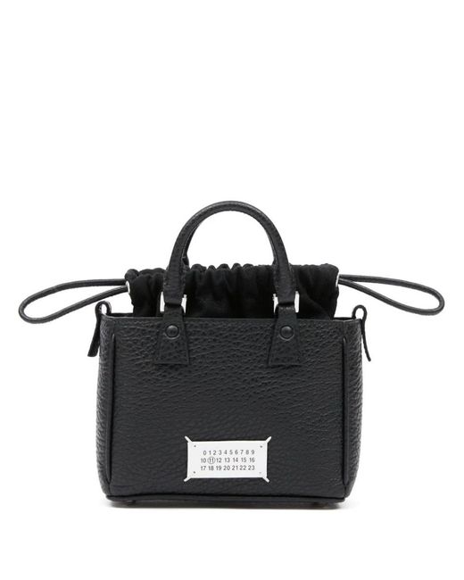 Maison Margiela Black 5Ac Leather Tote Bag