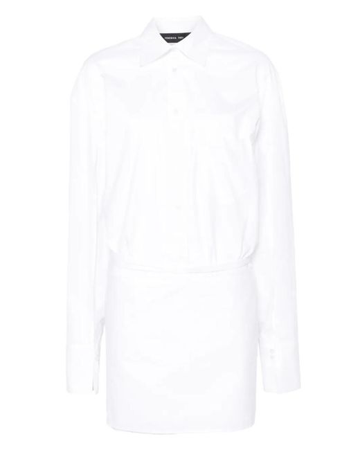 FEDERICA TOSI White Poplin Minidress