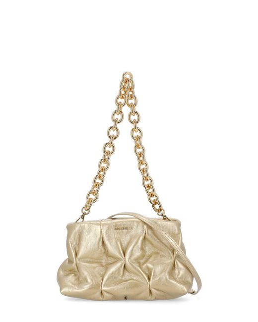 Coccinelle Ophelie Goodie Shoulder Bag in Natural | Lyst Australia