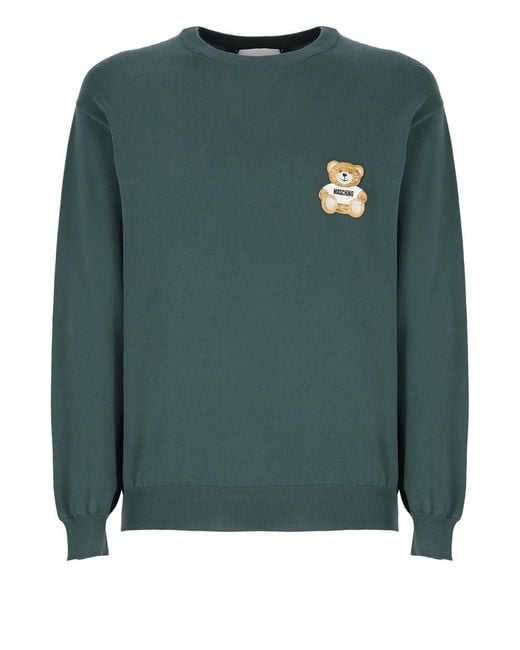 Moschino Green Sweaters for men