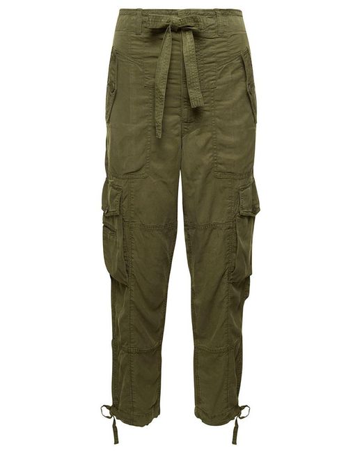 Polo Ralph Lauren Cargo Tapered Pants With Drawstring In Lyocell Blend ...