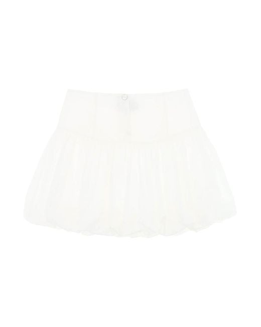 Paloma Wool White Mini Globe Mini Skirt