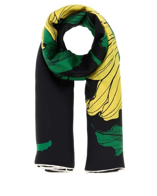 Alexander McQueen Green Scarves And Foulards