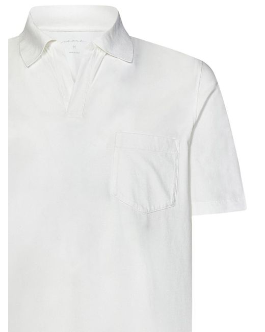 Sease White T-Shirt Crew Polo Shirt for men