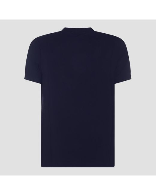 Giorgio Armani Blue Dark Viscose T-Shirt for men