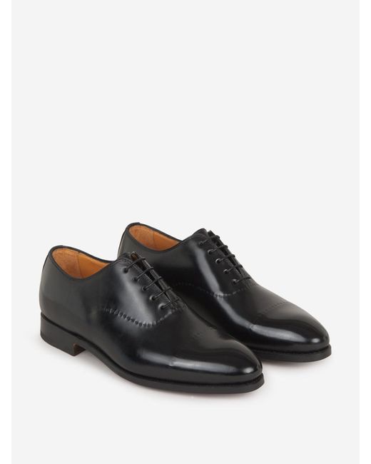 Bontoni Black Vittorio Leather Shoes for men