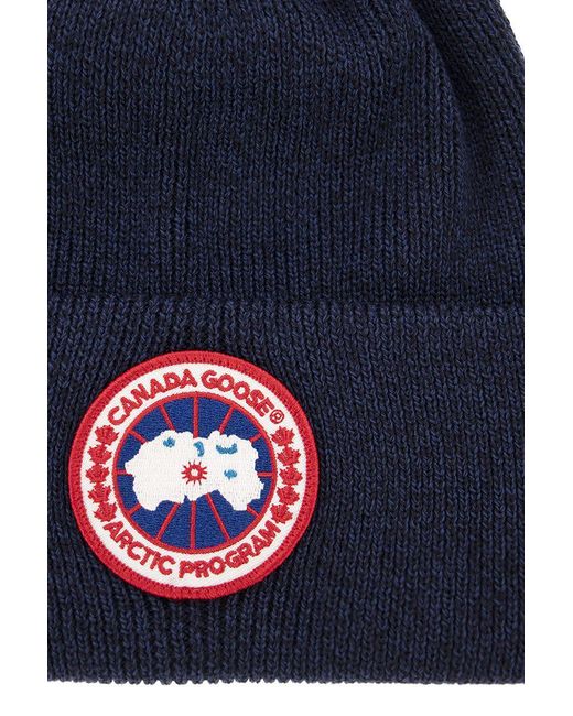 Canada Goose Blue Arctic Disc - Wool Cap for men