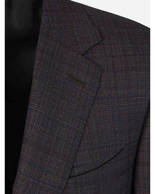 Canali Black Classic Wool Suit for men