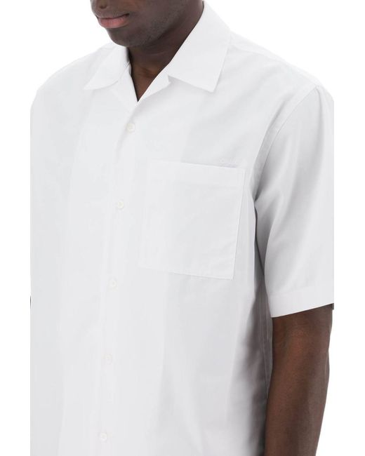 OAMC White Kurt Bowling Shirt for men
