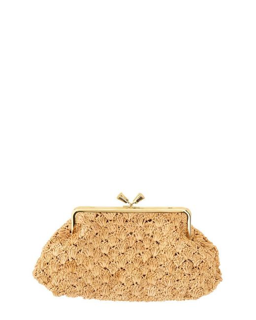 Anya Hindmarch Natural Clutch "maud" Large