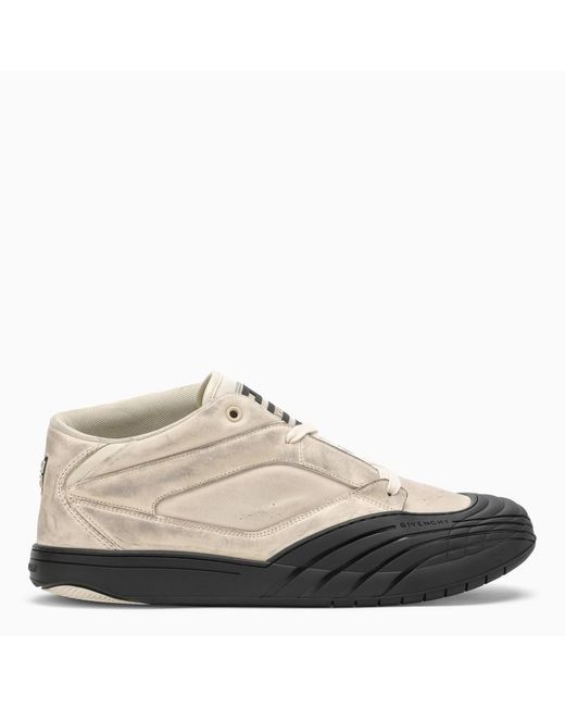 Givenchy White Stone Nubuck Low Skate Trainer for men