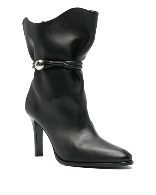 Isabel Marant Black Lolya Leather Boots