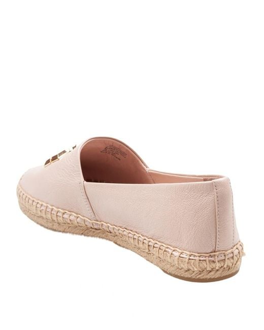 Tory Burch Pink Soft Leather Espadrilles