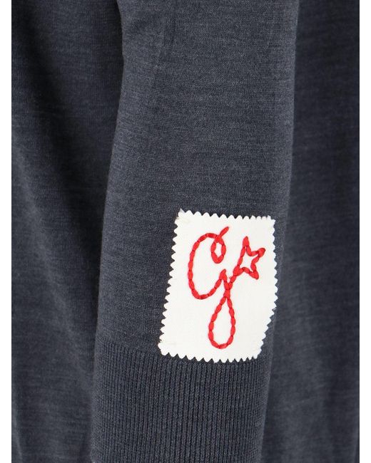 Golden Goose Deluxe Brand Blue Basic Sweater for men