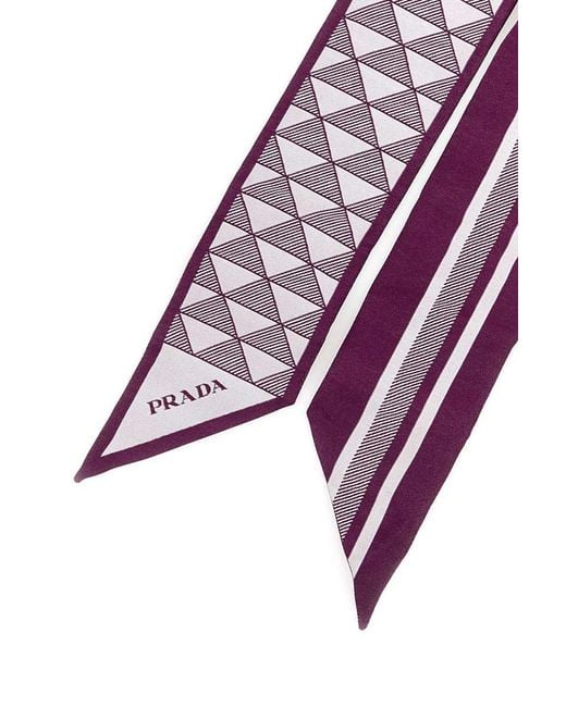 Prada Purple Scarves And Foulards