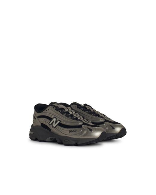 New Balance Black '1000' Leather Blend Sneakers