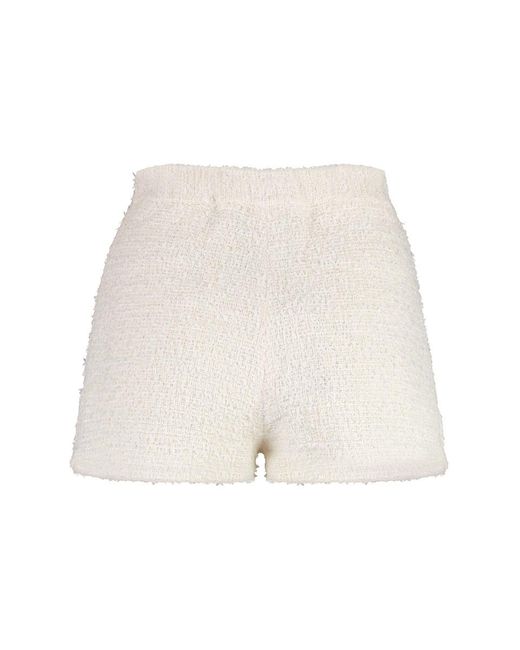 Elisabetta Franchi Natural Tweed Shorts