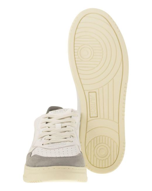 Autry White Medalist Low for men