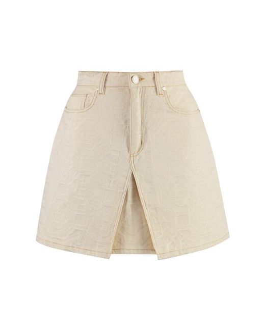 Casablancabrand Natural Denim Mini Skirt